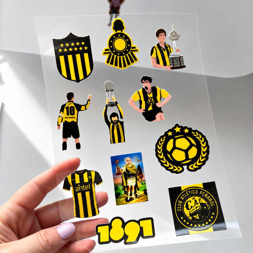Stickers peñarol -DTF adhesivo