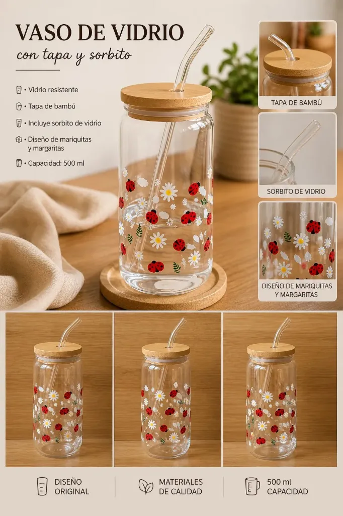 Vaso con sorbito - San Antonio